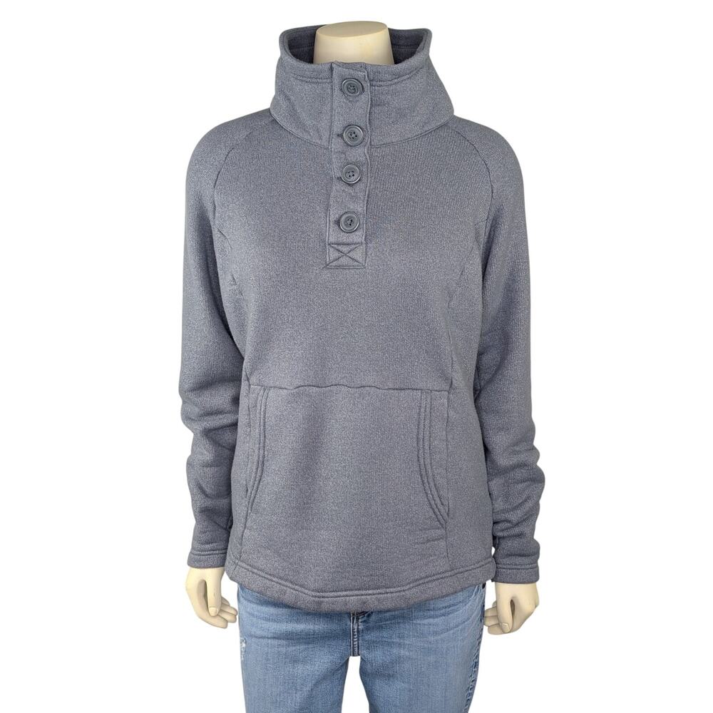 Columbia Women's Felix Peak Pullover L Sweater Knit Fleece Gorpcore Heather Gray